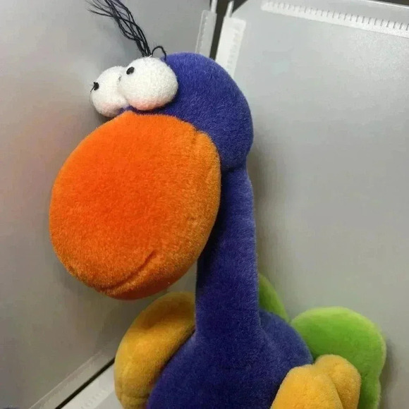 FRIEDRICH W. HEYE VERLAG Germany 1995 Plush 14.5” Purple Green DoDo Bird Stuffed - Picture 4 of 4